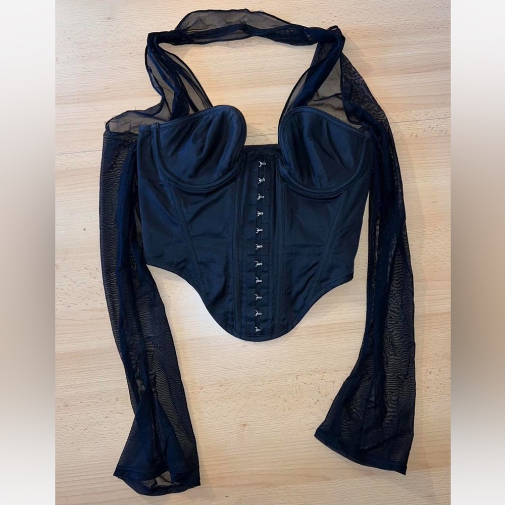 House of CB MINA Black Structured Corset - Picture 3 of 5
